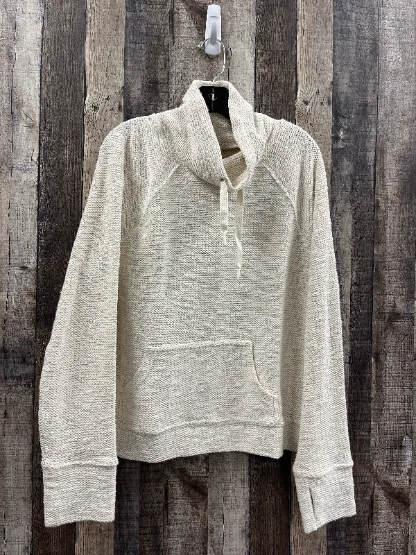 Comfy Sweaters Top Long Sleeve By Aerie In Ivory, Size: L