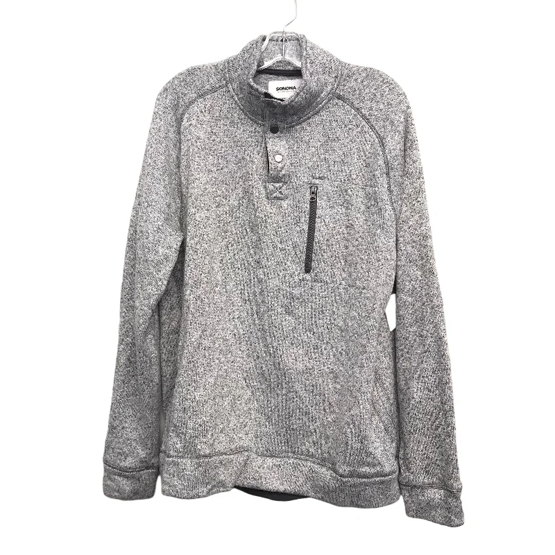 Relaxed Fits GREY TOP LS by SONOMA Size:1X