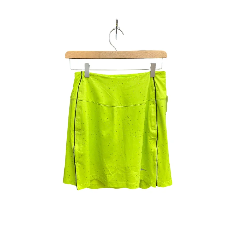 Cozy Sweatshirts Athletic Skort By Nike In Yellow, Size: Xs