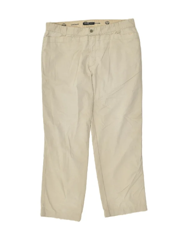 Easy Fit DOCKERS Mens Khakis Straight Casual Trousers W38 L31  Grey Cotton