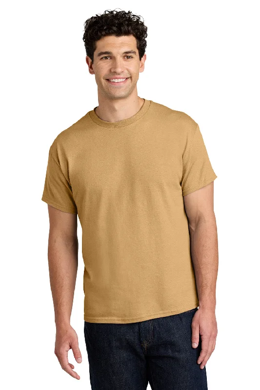 Flexible Outerwear Gildan Mens Short Sleeve Crewneck T-Shirt - Old Gold