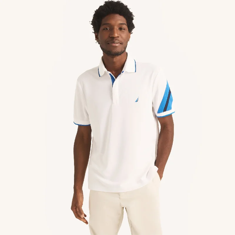 Urban Essentials Nautica Mens Navtech Sustainably Crafted Classic Fit Colorblock Polo