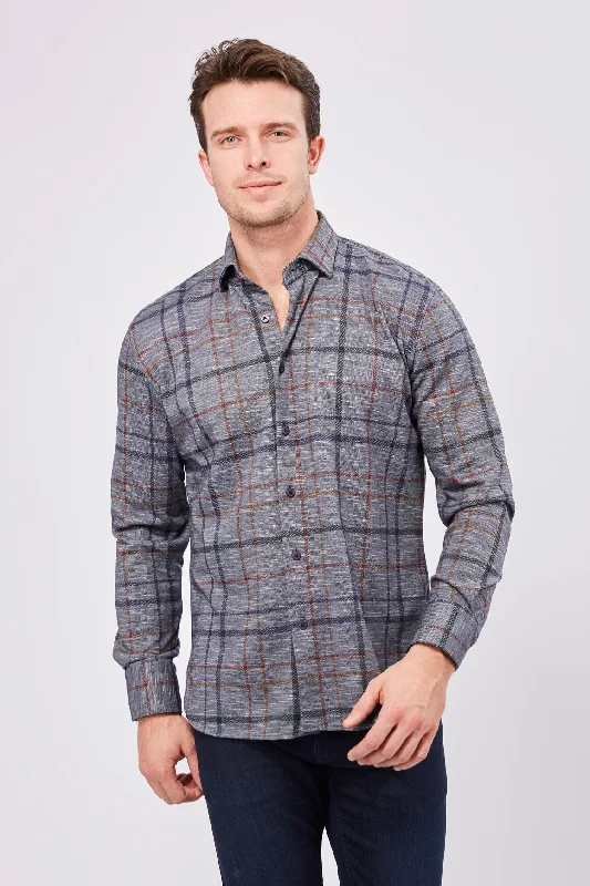 Basic Fashion Max Colton James Shirt in Grey Multi