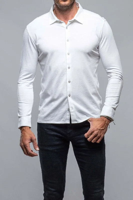 Street Gear Cambria Button Up Polo in White