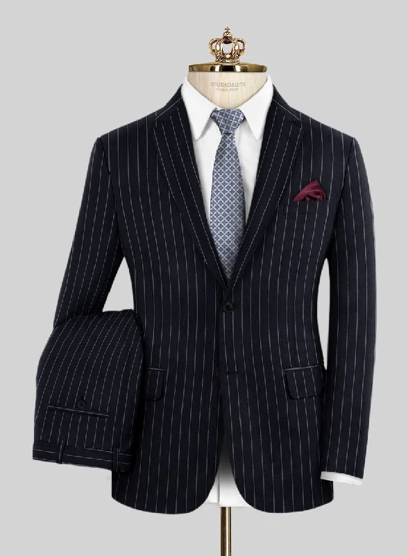 Easy Pants Bristol Deep Blue Rope Stripe Suit