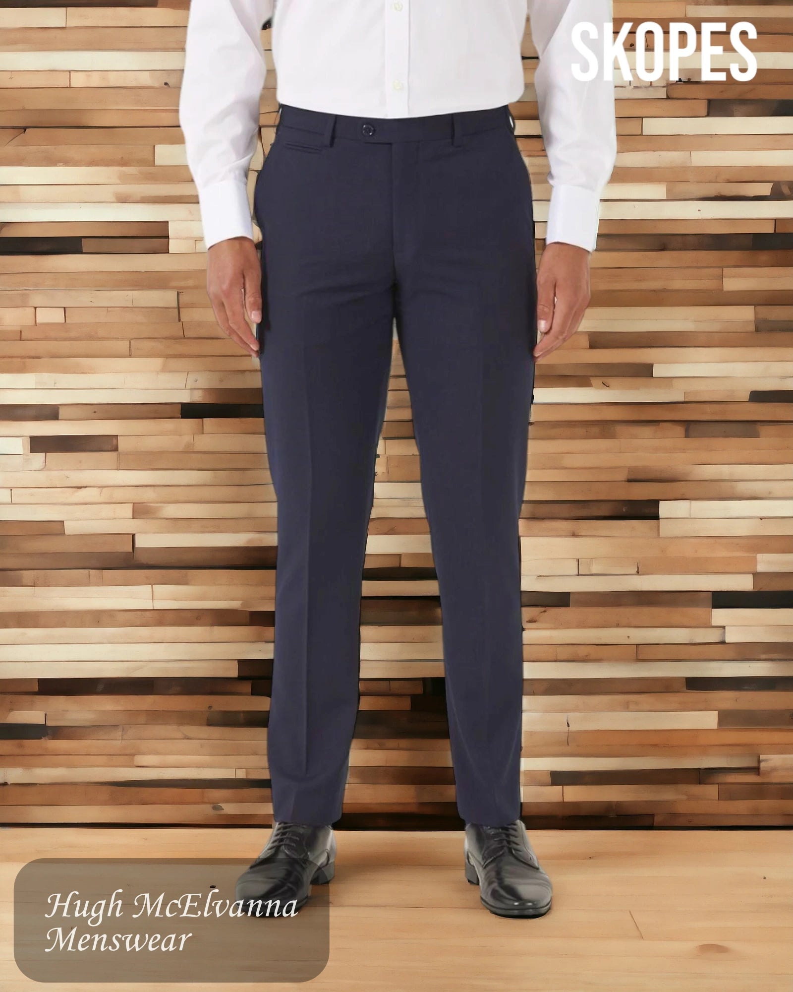 Trendy Apparel Men's Skopes MADRID Navy Trouser Style: MM7953