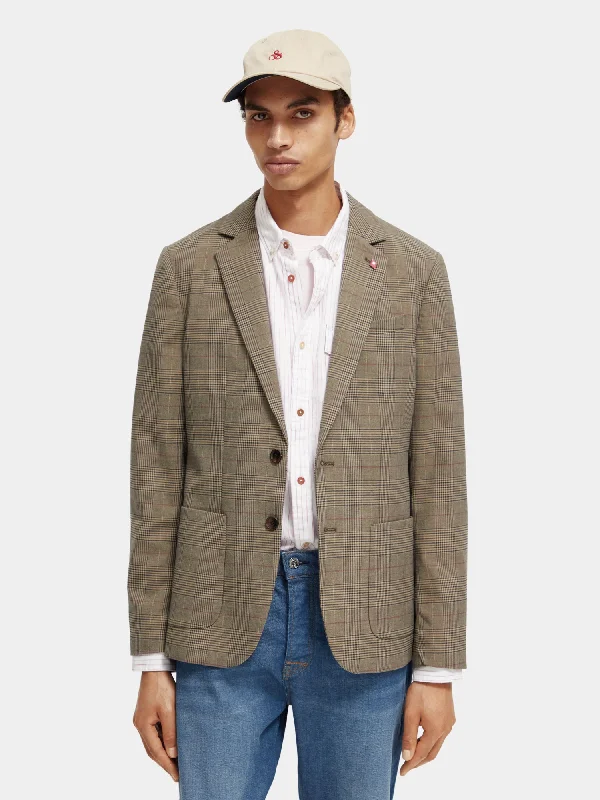 Fashion Comfort Yarn-dyed checked blazer