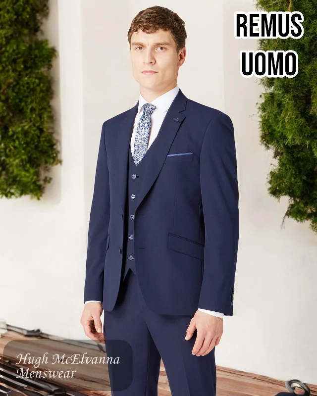 Comfortable Layers Remus Uomo Navy Suit Jacket - 11770/79