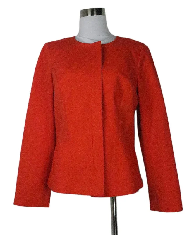 Relaxed Wearables Lafayette Orange Cotton Jacket sz 8