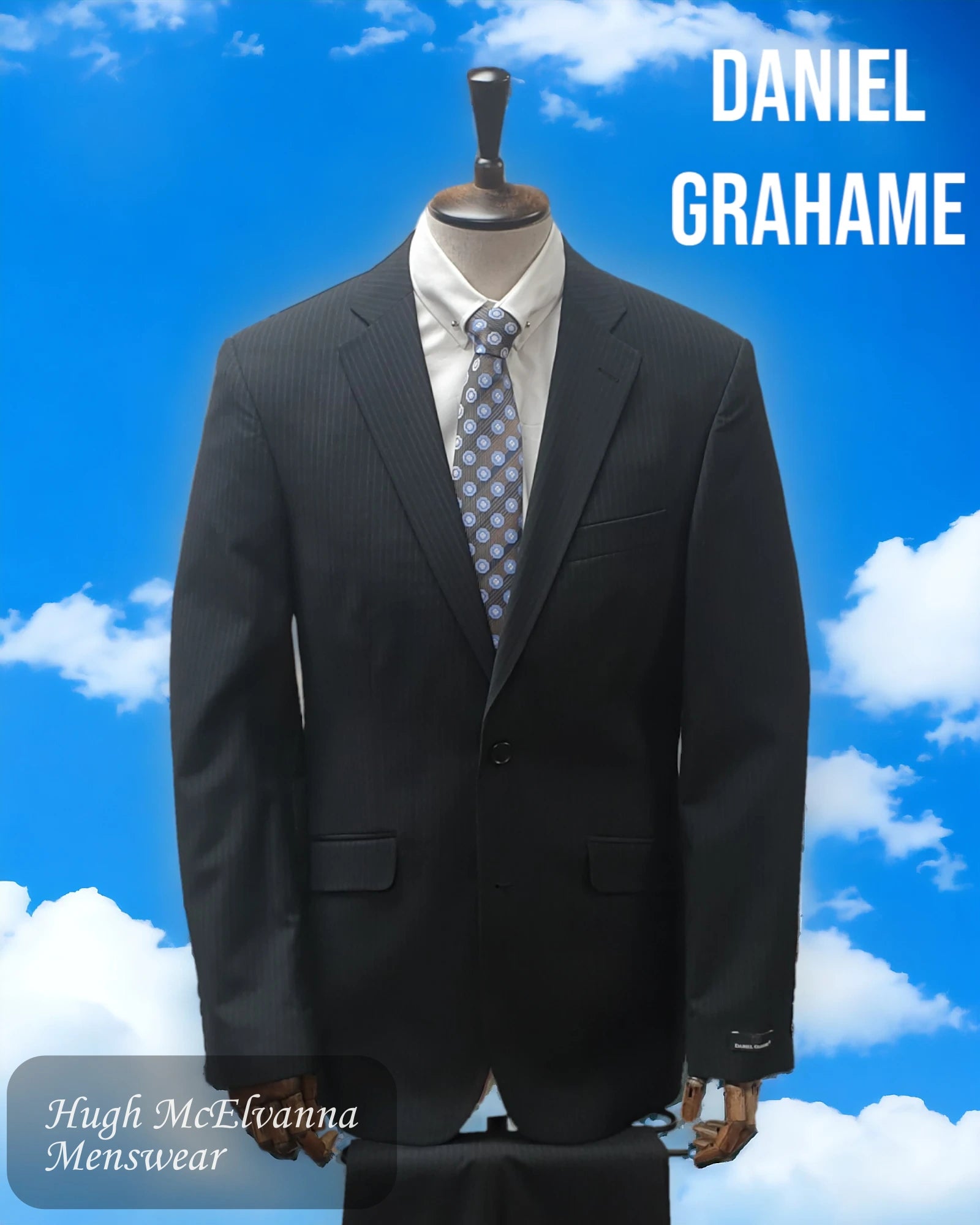 Warm Essentials Daniel Grahame Black 2Pc Suit 23170-00