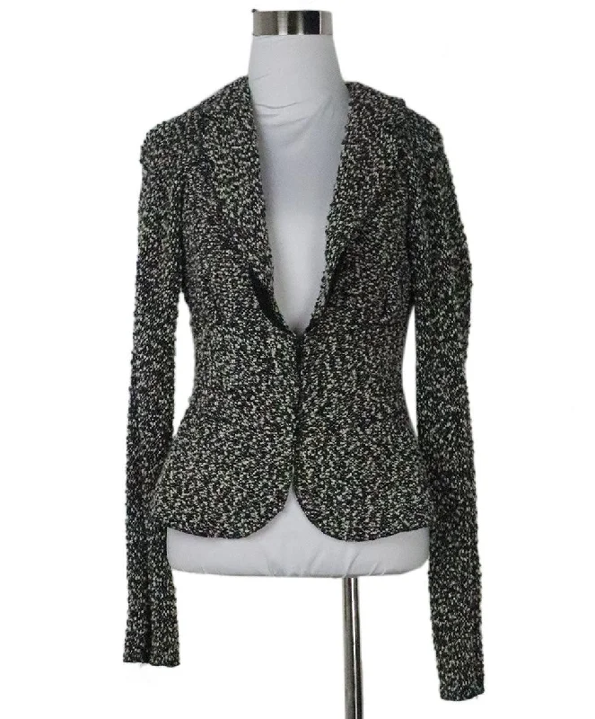 Athletic Gear Nina Ricci B&W Wool Jacket sz 4