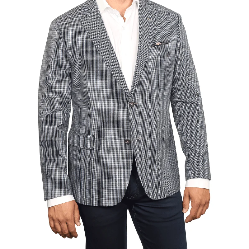 All-Purpose Wear Florence Navy Microcheck Blazer