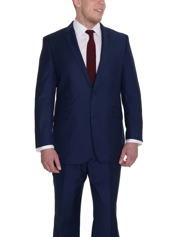 Urban Look Raphael Mens Solid Blue Regular Fit Blazer Sportcoat