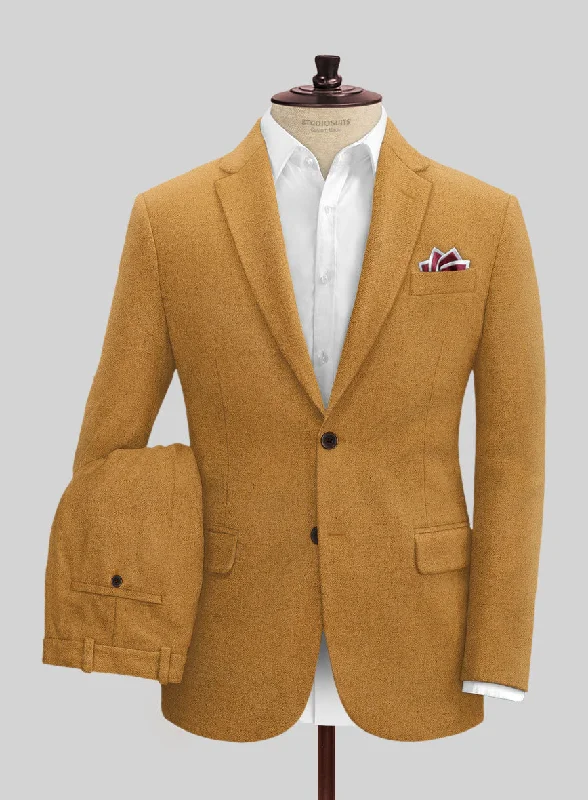 Warm Wear Naples Yellow Tweed Suit