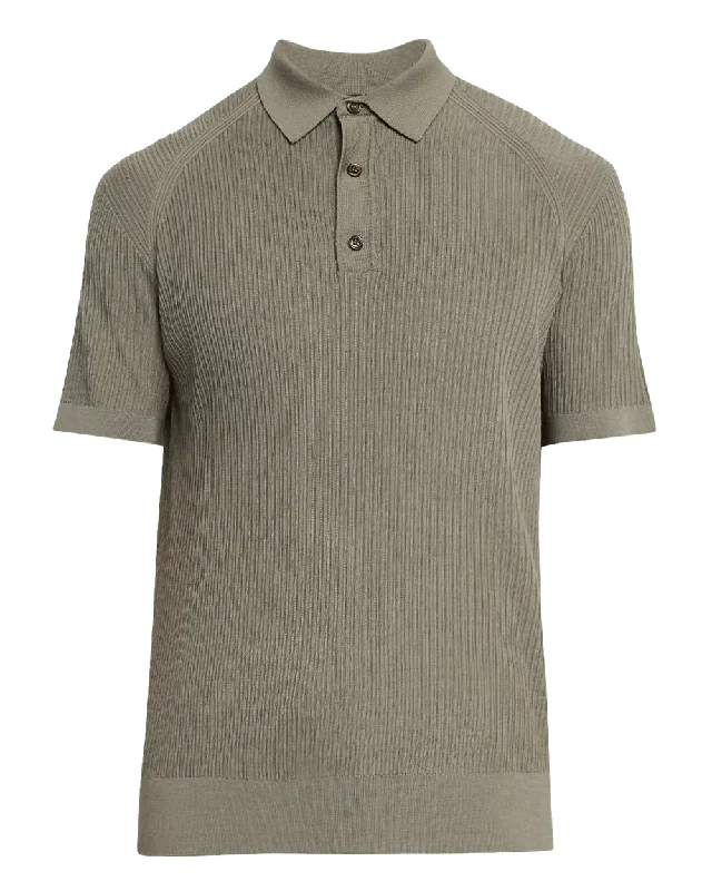 Smart Looks Olive Short Sleeve Polo