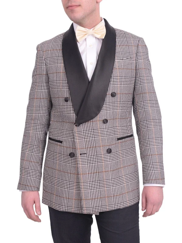 Laid-Back Essentials Steven Land Modern Fit Double Breasted Shawl Lapel Dinner Jacket Blazer