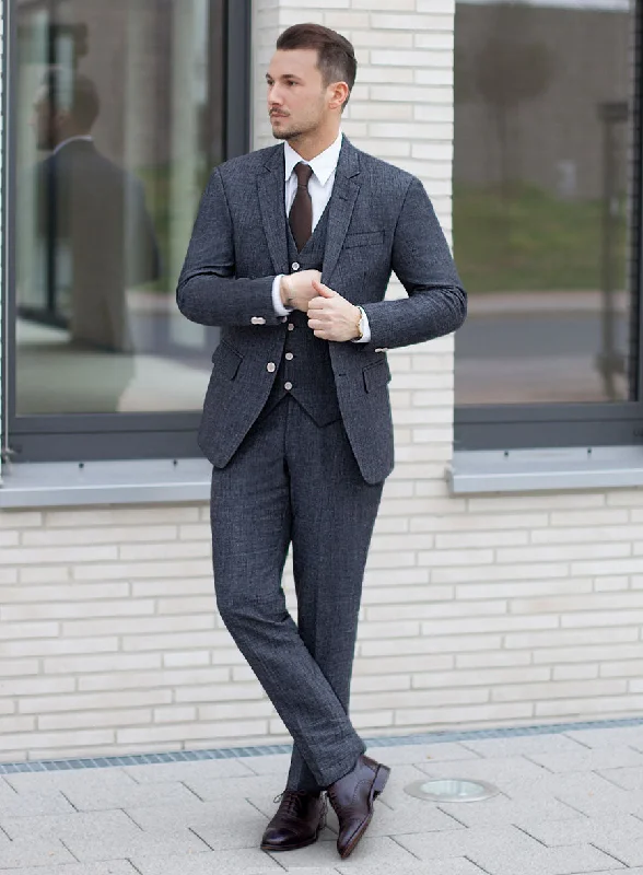 Comfortable Knitwear Italian Linen Suit