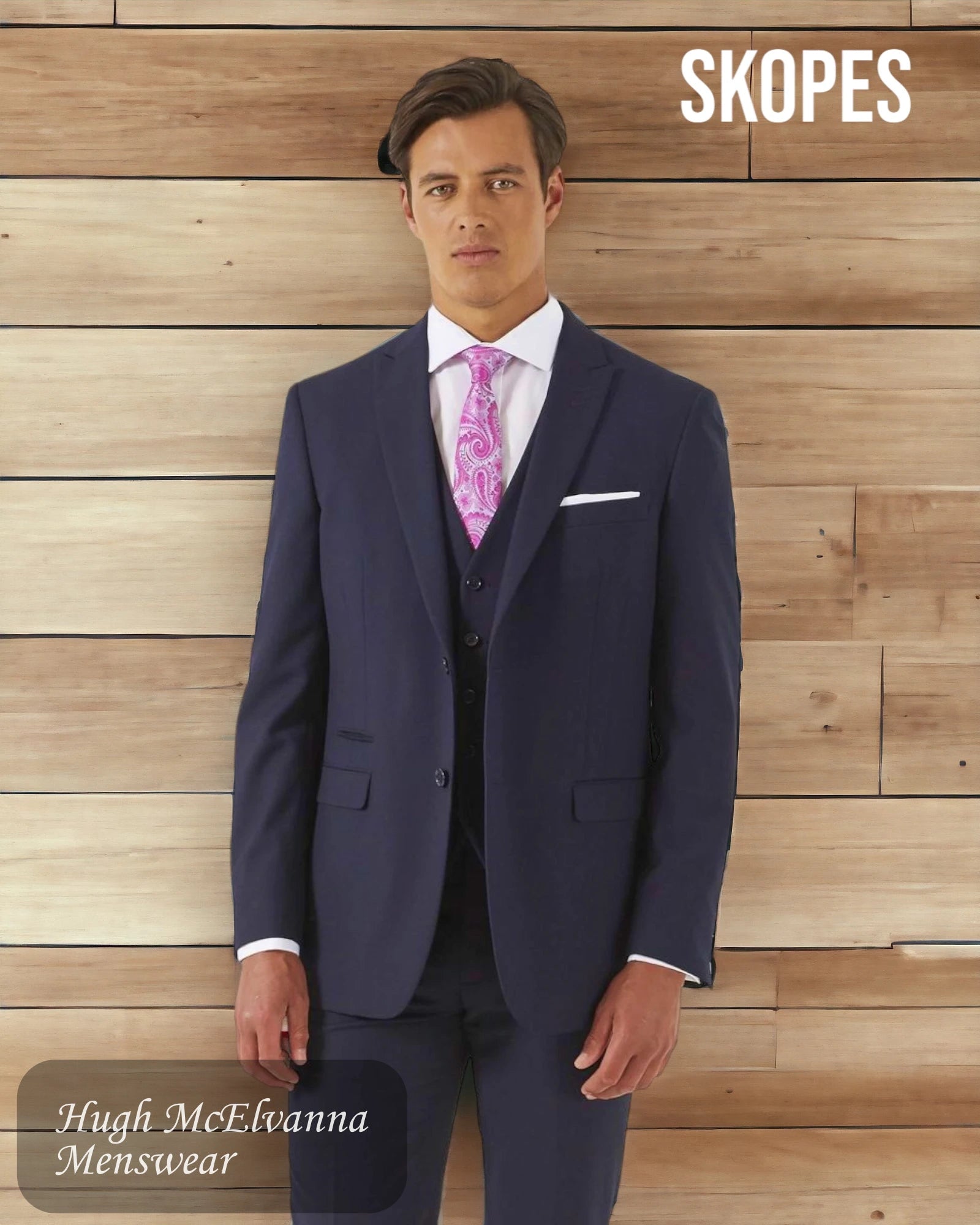 Relaxed Looks Men's Skopes MADRID Navy Suit Jacket Style: MM1953