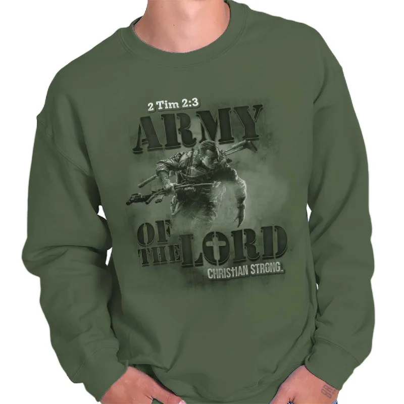 Flexible Styles Army Christian Crewneck Sweatshirt