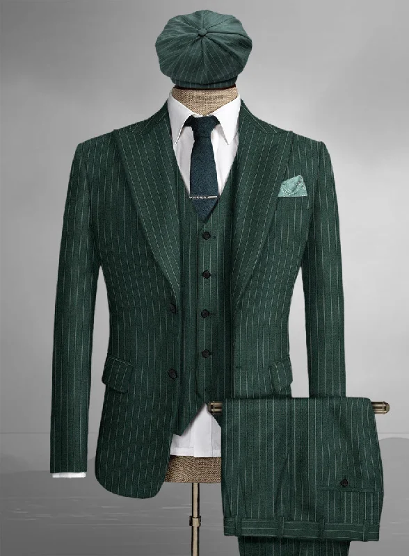 Warm Outerwear Thomas Shelby Peaky Blinders Green Wool Suit