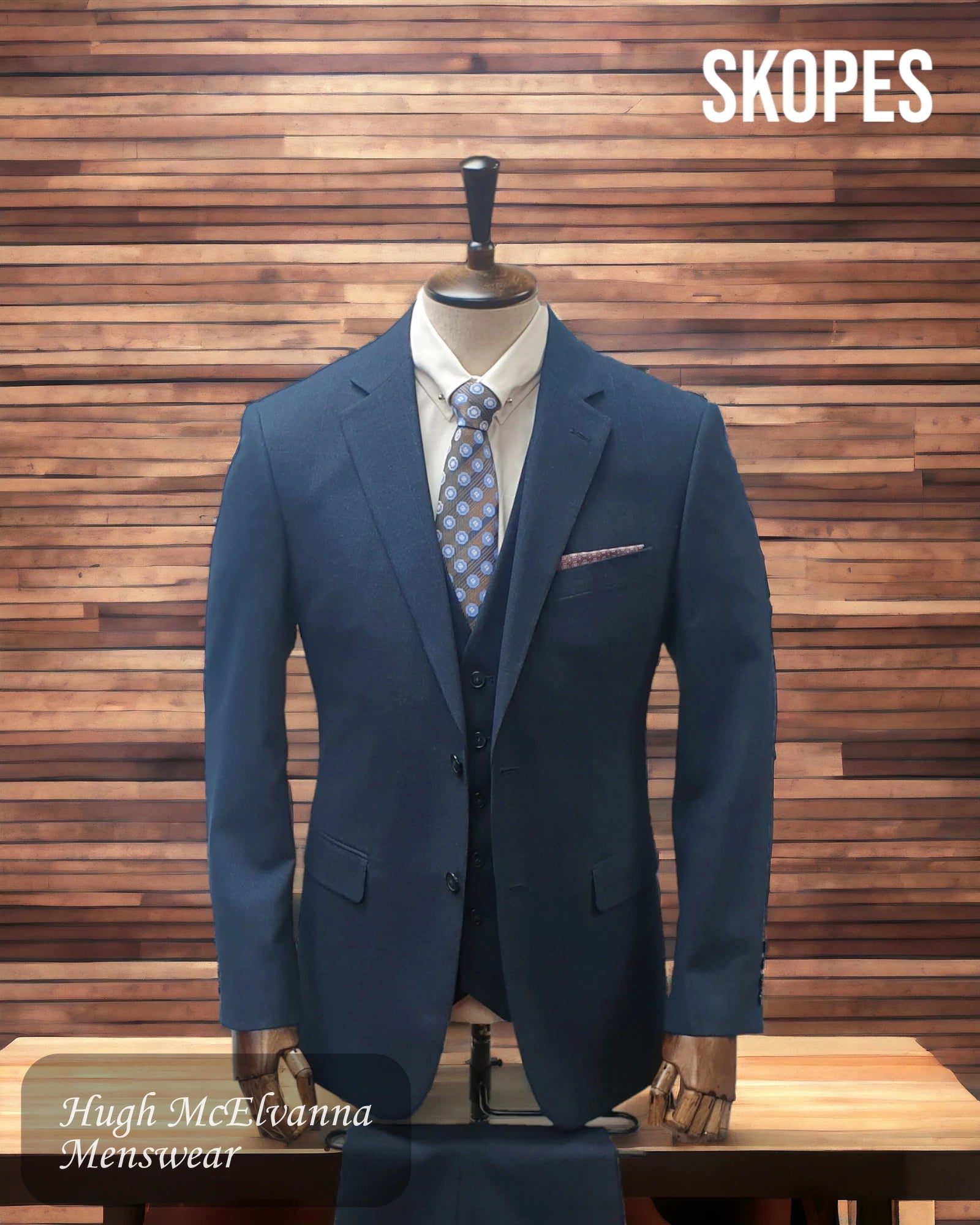 Smart Looks Skopes® 3Pc Navy suit THEODORE