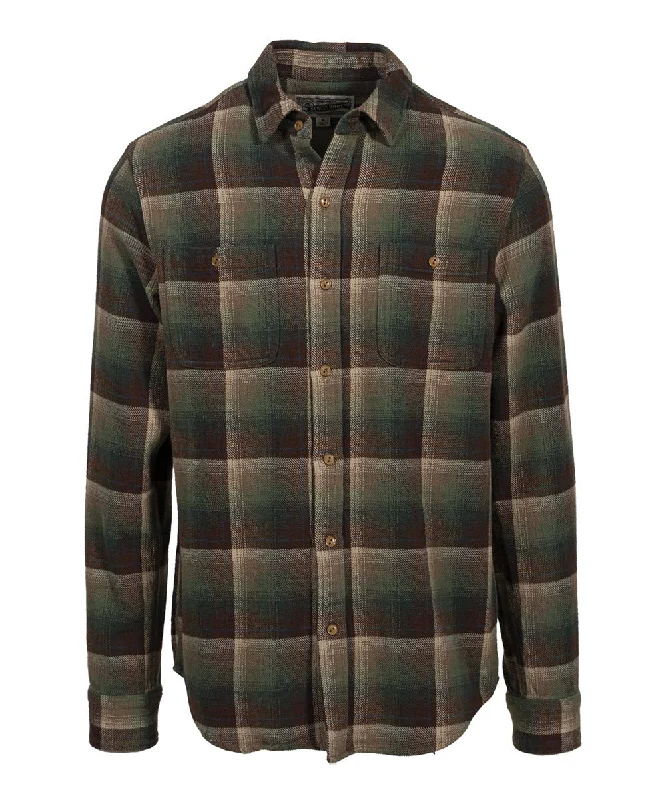 Cool Streetwear Schott NYC Men's Plaid Flannel Shirt - Falling Leave