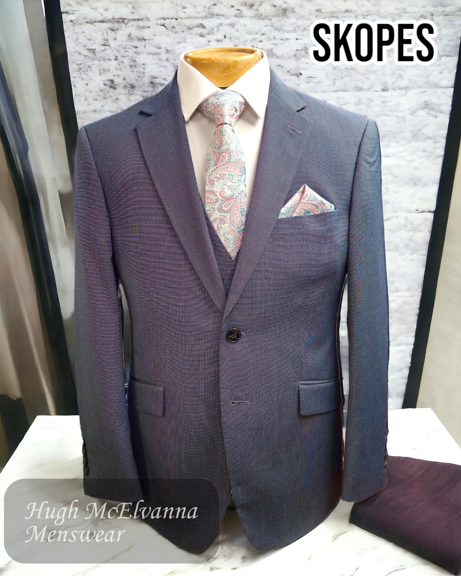 Stylish Looks Skopes 'EDGAR' Steel Grey Suit Jacket - MM1034