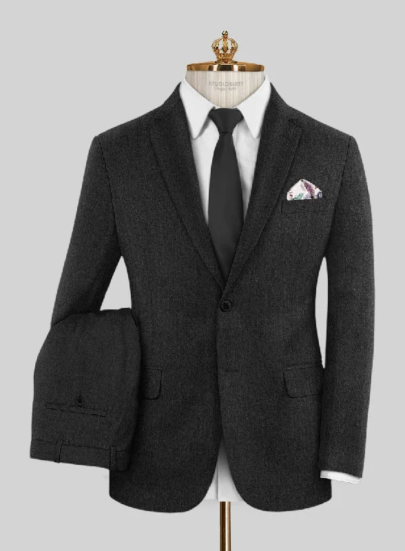 Comfy Outerwear Bristol Charcoal Herringbone Suit