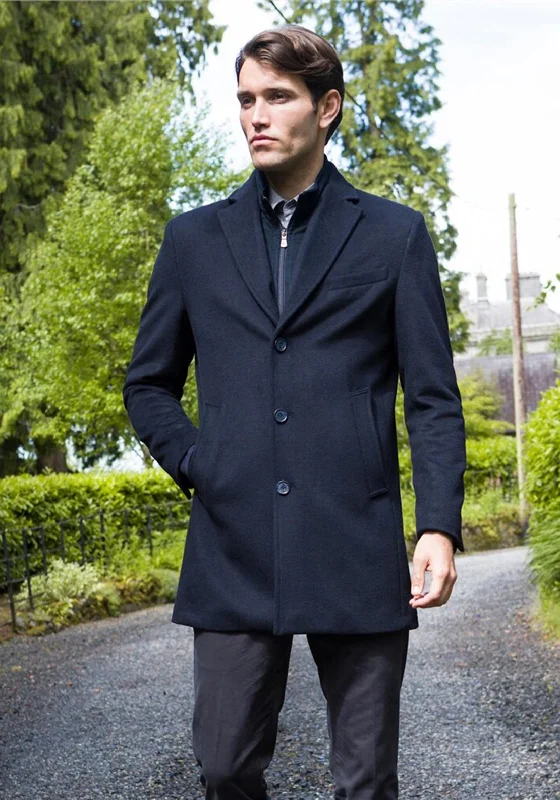 Everyday Comfort Magee 1866 Cork Zip Out Coat, Navy