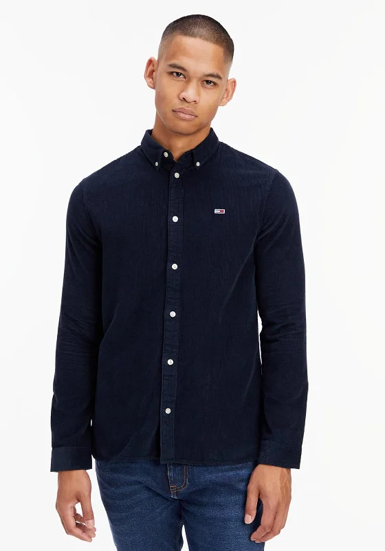 Versatile Outfits Tommy Jeans Seasonal Corduroy Overshirt, Twilight Navy