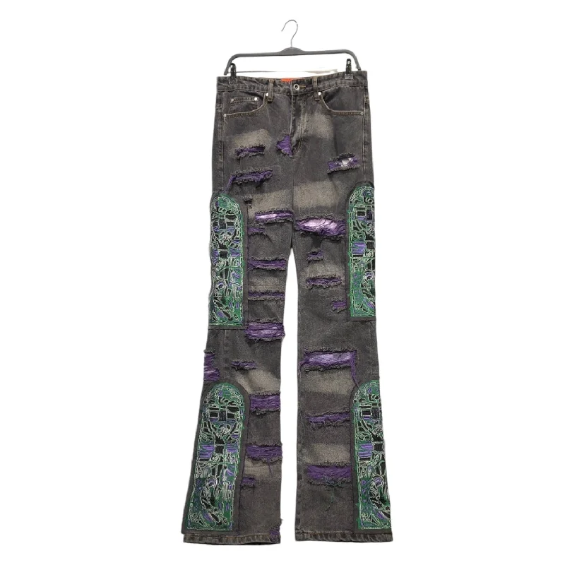 Relaxed Wearables WHO DECIDES WAR/Pants/30/Denim/GRY/BLACK FUSION