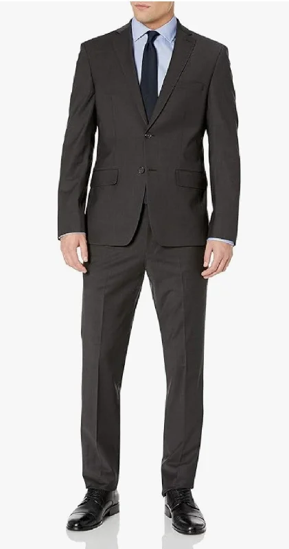 Sporty Styles DKNY Slim Fit Charcoal Tic Suit