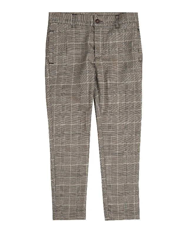 Modern Apparel NOMA GREY PLAID PANTS [FINAL SALE]