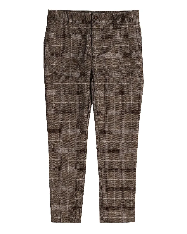 Smart Casual Wear NOMA TAUPE PLAID PANTS [FINAL SALE]