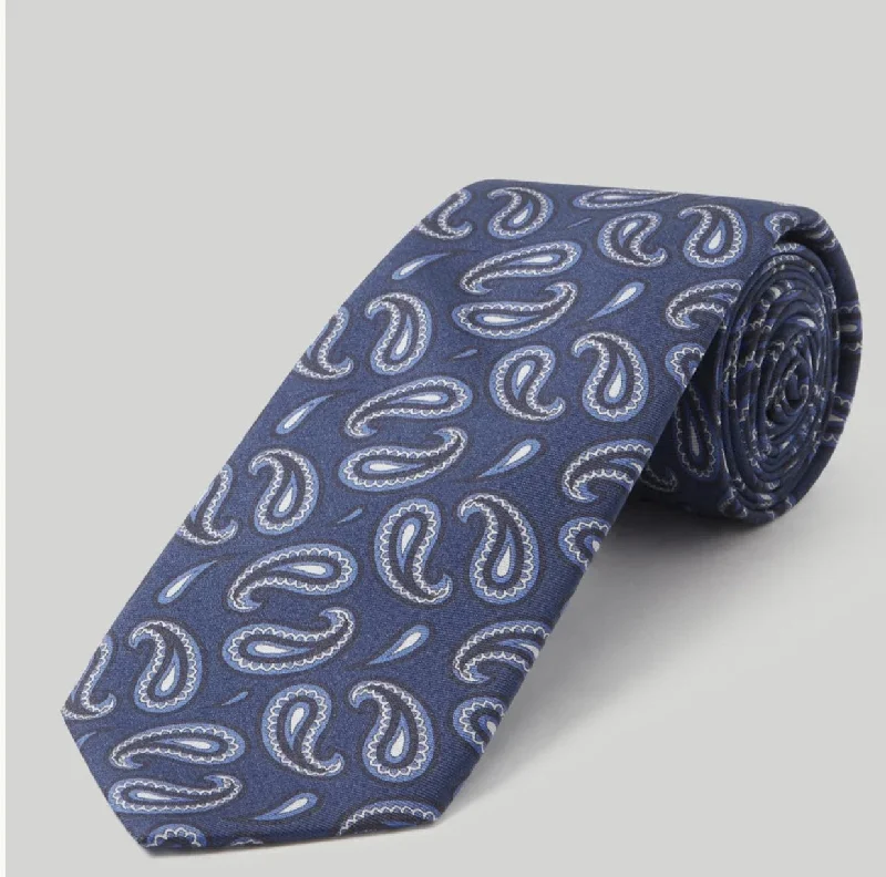 Smart Looks Robert Talbott Navy Paisley Tie