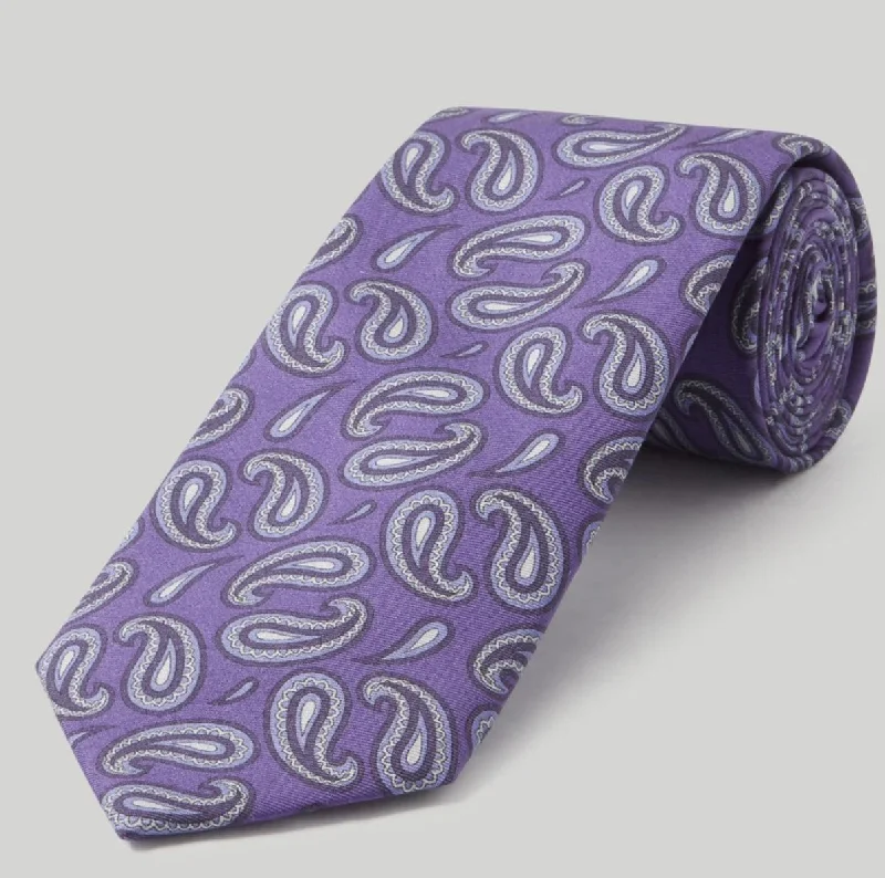 Lightweight Apparel Robert Talbott Purple Paisley Tie